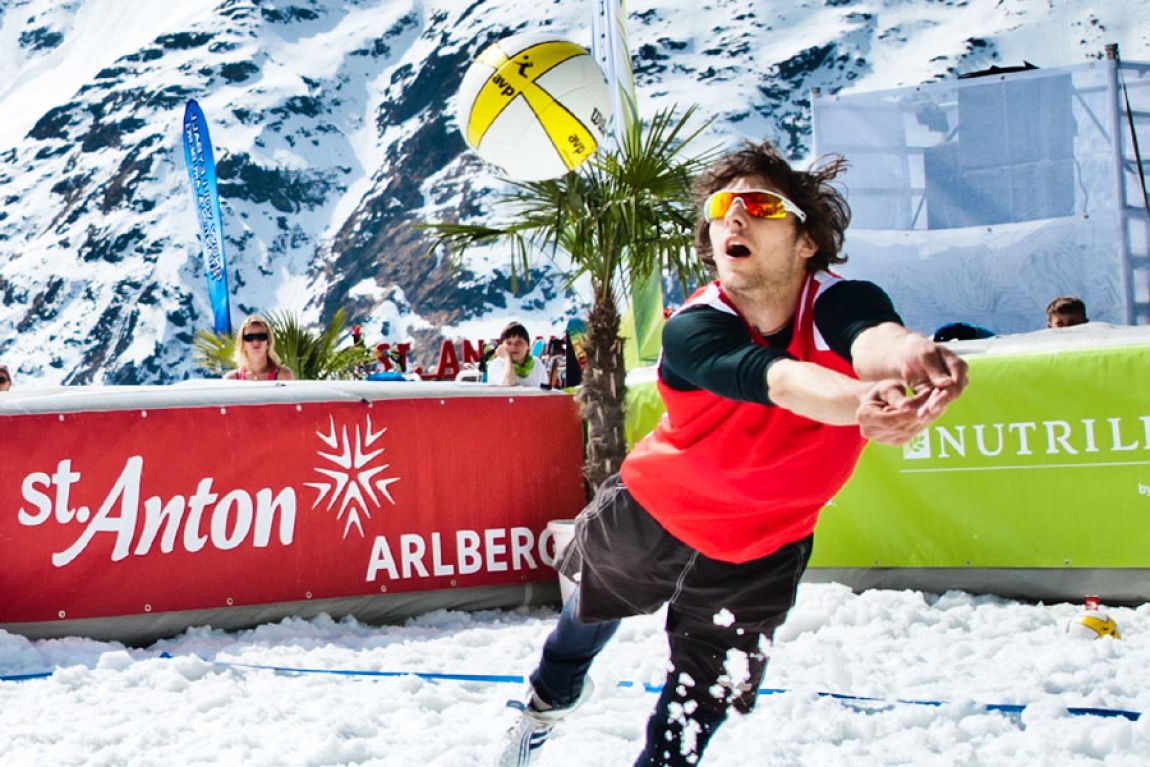 Finale der Snow Volleyball European Tour 2020 in St. Anton am Arlberg
