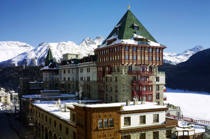 5-Sterne Luxus-Skihotel Badrutt&#039;s Palace in St.Moritz, Schweiz